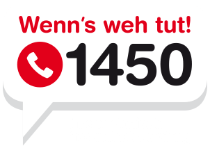 Infografik Wenns weh tut 1450 anrufen